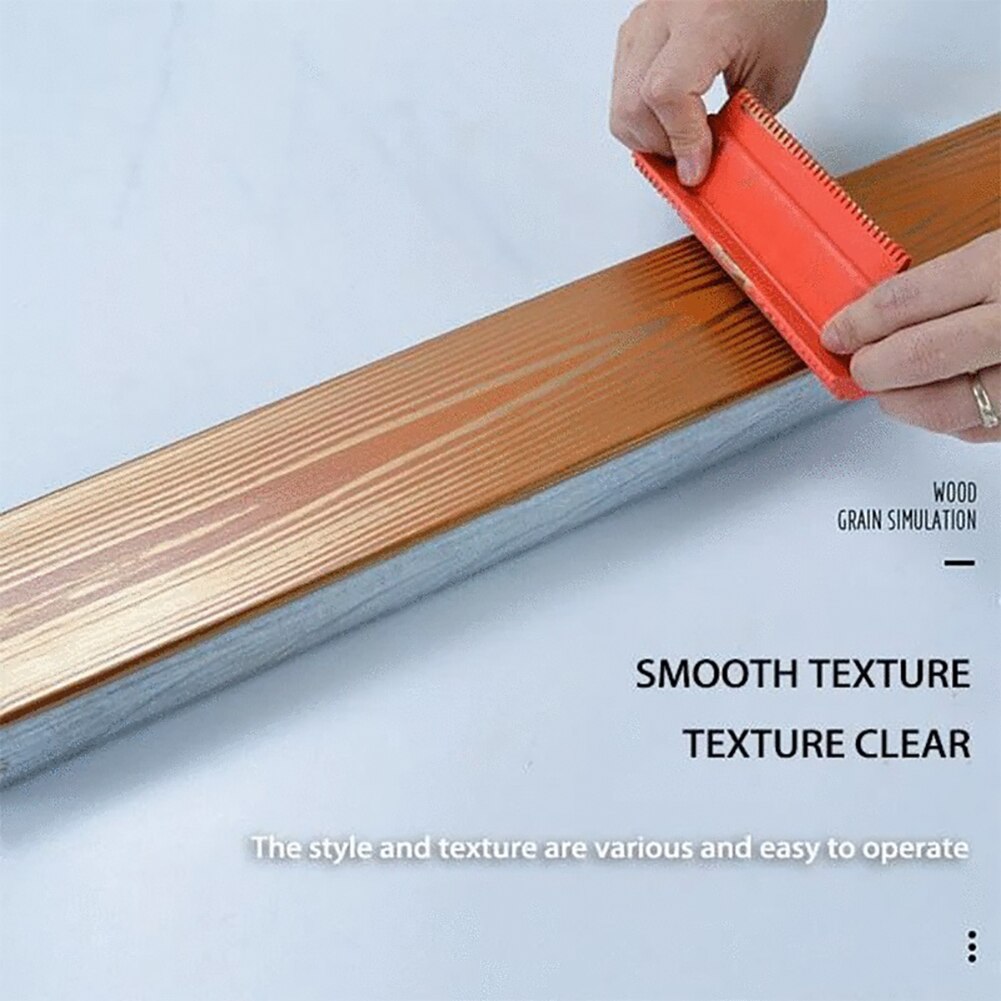 Wood Graining Tools DIY Red Accessories Supplies Wall Texture Art Woodworking Tools Roller Brush