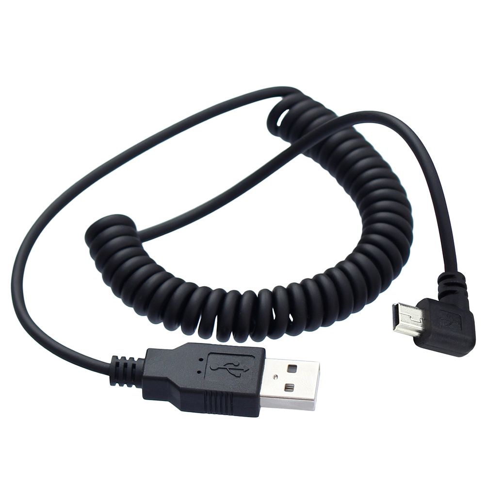 40cm usb 2.0 macho para mini usb 2.0 macho 90 graus mini usb ângulo cima ou baixo ângulo esquerda ou direita cabo de carregamento de dados retrátil