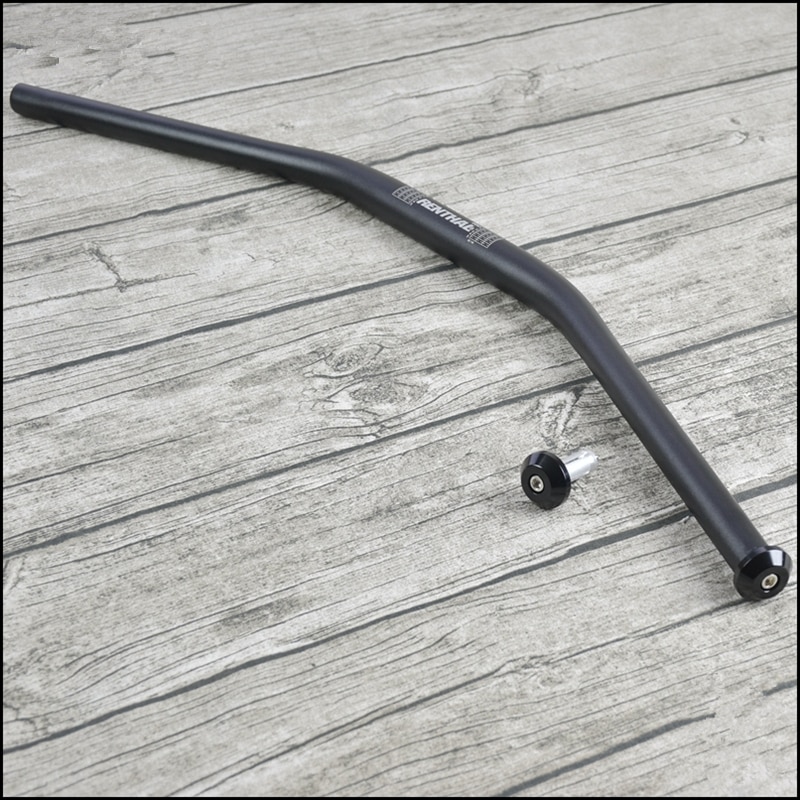 Manillar plano para motocicleta de aleación de aluminio modificado, de 680mm, de 28mm, de diámetro variable, para café