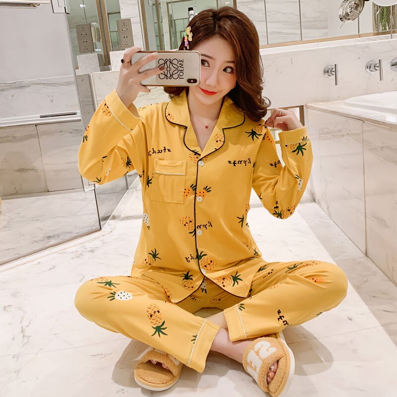 Frühling Herbst Schwangere Frauen Nüsingen setzt Druck Mutterschaft Stillen Pyjama Winter Schwangerschaft Nachtwäsche Anzüge Mütterlichen Kleidung: 2 / L