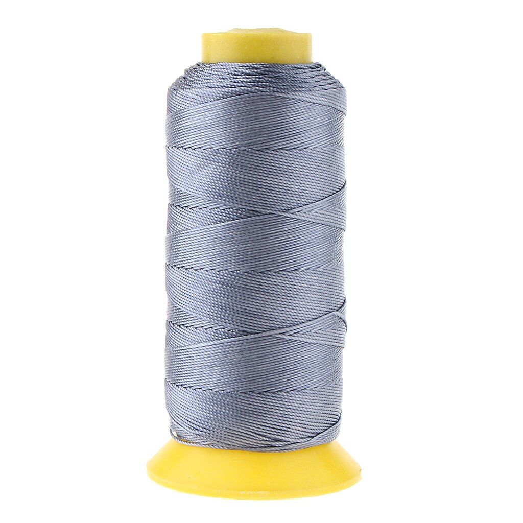 200 meter stærk bundet nylon sytråd 210d/12 til udendørs polstring: Mørkegrå