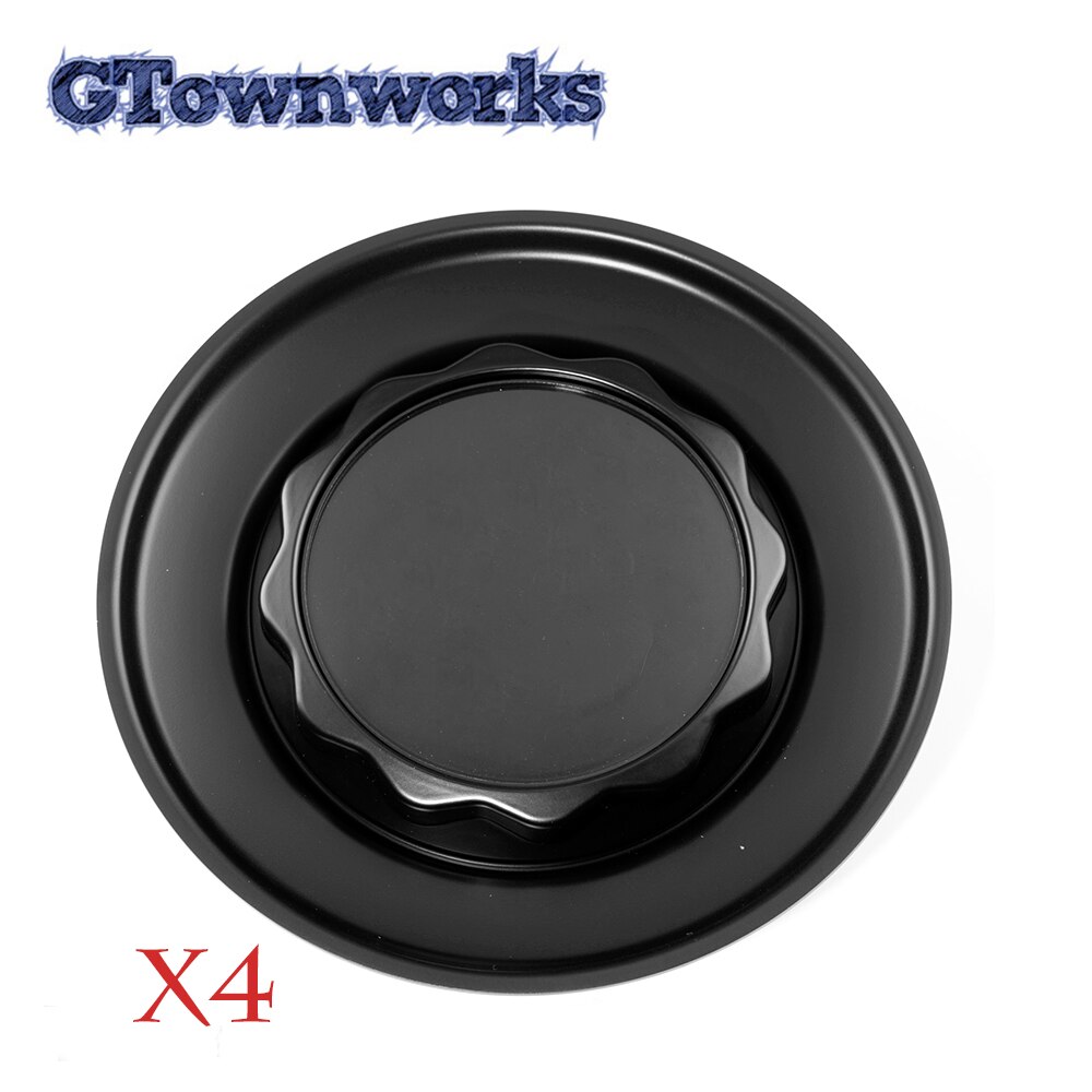 Couvercle de moyeu de roue de 154mm RSII RC 17 pouces pour RC300 RC302, capuchon de jante, accessoires de voiture combinés: Black x4