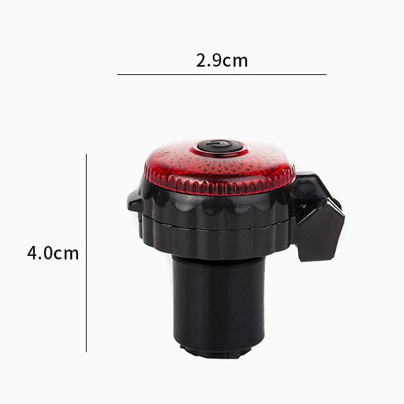 Fiets Achteruitkijkspiegels 360 ° Verstelbare Fiets Stuur Spiegel Blast-Slip Glas Lens Veilige Fiets Spiegel Met Waarschuwingslampje