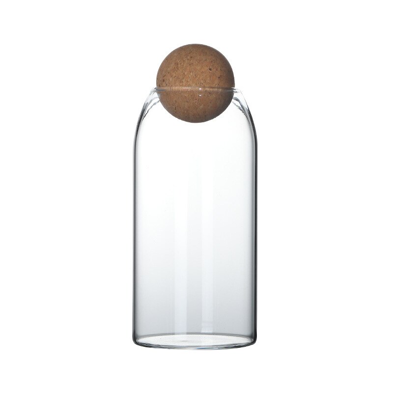 Ball cork lead-free glass jar with lid bottle storage tank sealed tea cans cereals transparent storage jars coffee contains