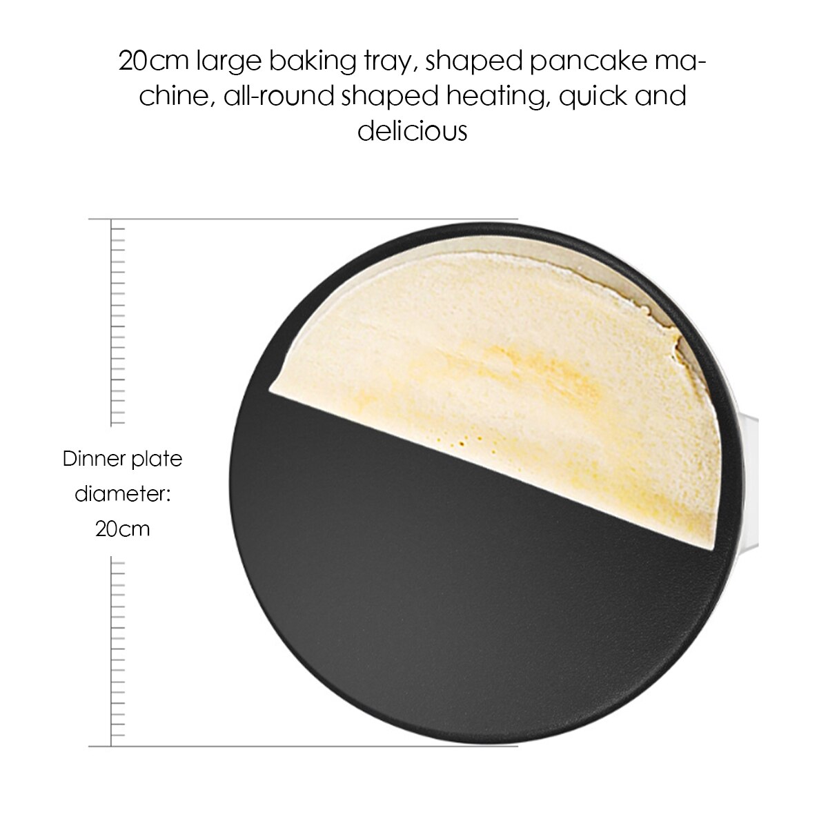 Electric Crepe Maker Pancake Machine Non-Stick Griddle Baking Frying Griddle Portable Kitchen Baking Cooking Tools 650W 220V