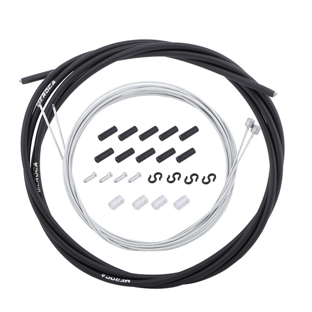 Mountain Road Bike Brake Line Cable Replacement MTB Bicycle Derailleur Shift Inner Tube Wires Cycling Equipment: Black Shift Set