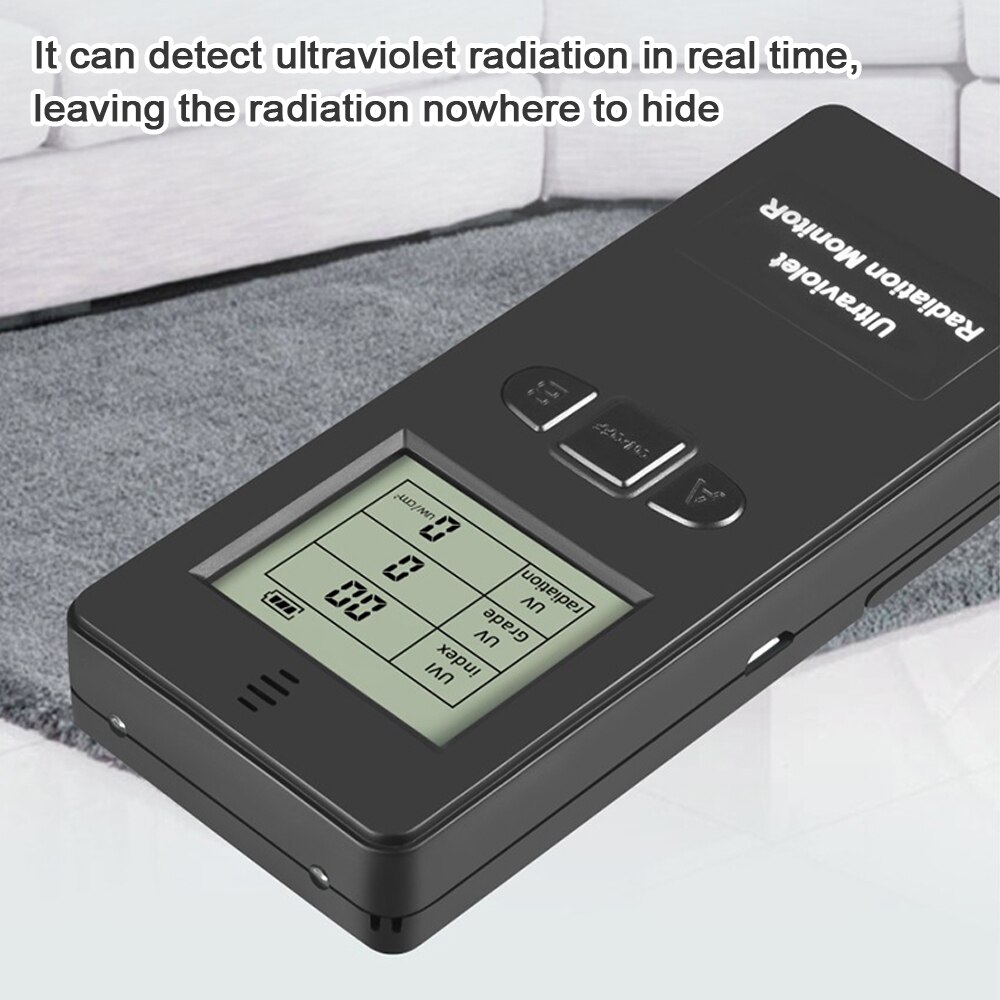 Portable Digital Ultraviolet Radiation Detector Ultraviolet UVI Meter Radiometer Tester Protective Equipment Testing