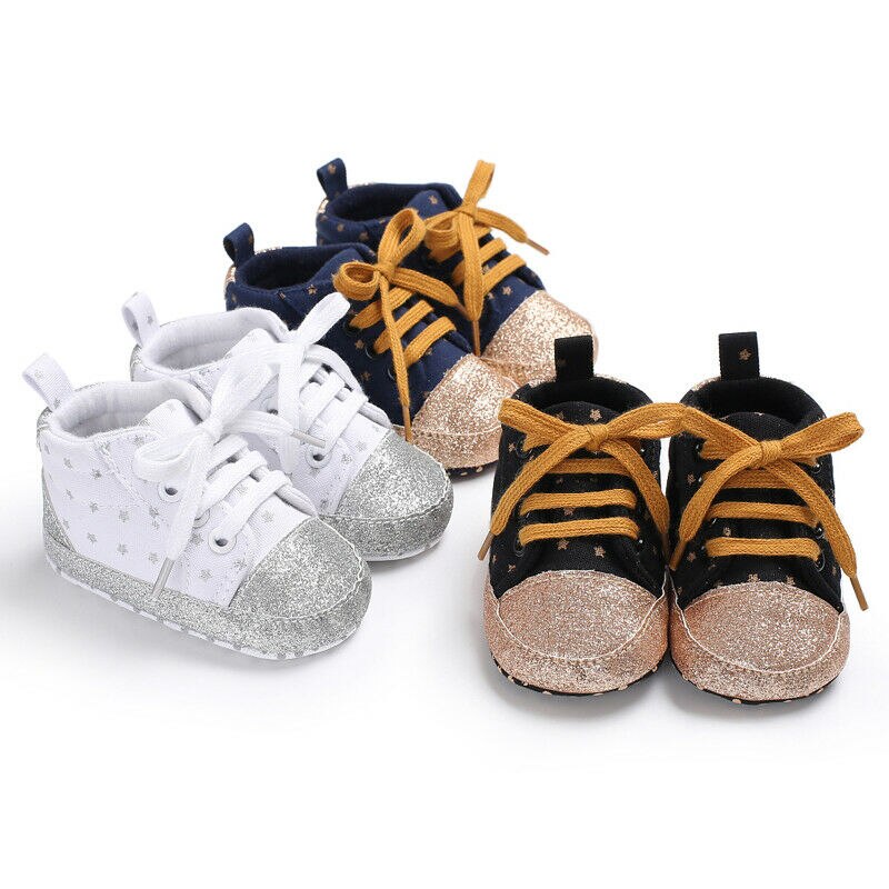 Pasgeborenen Jongens Meisjes Zachte Zool Schoenen Baby Laarzen Anti-slip Sneakers 0-18 M