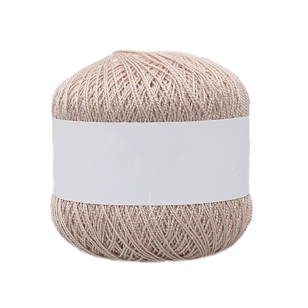 Milk Cotton Crochet Yarn Anti-Pilling Fine Hand Knitting Thread For Cardigan Scarf Hat Sweater Doll: Beige