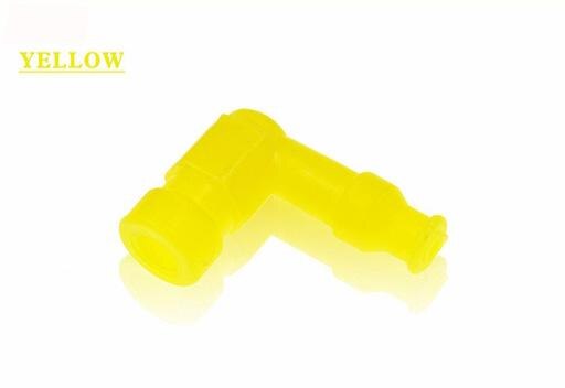 High Performance Spark Plug Cap For 50cc 110cc 125cc 140cc 150cc 160cc Motor Spark Plug Cap Car Motorcycle Motorbike Accessories: yellow