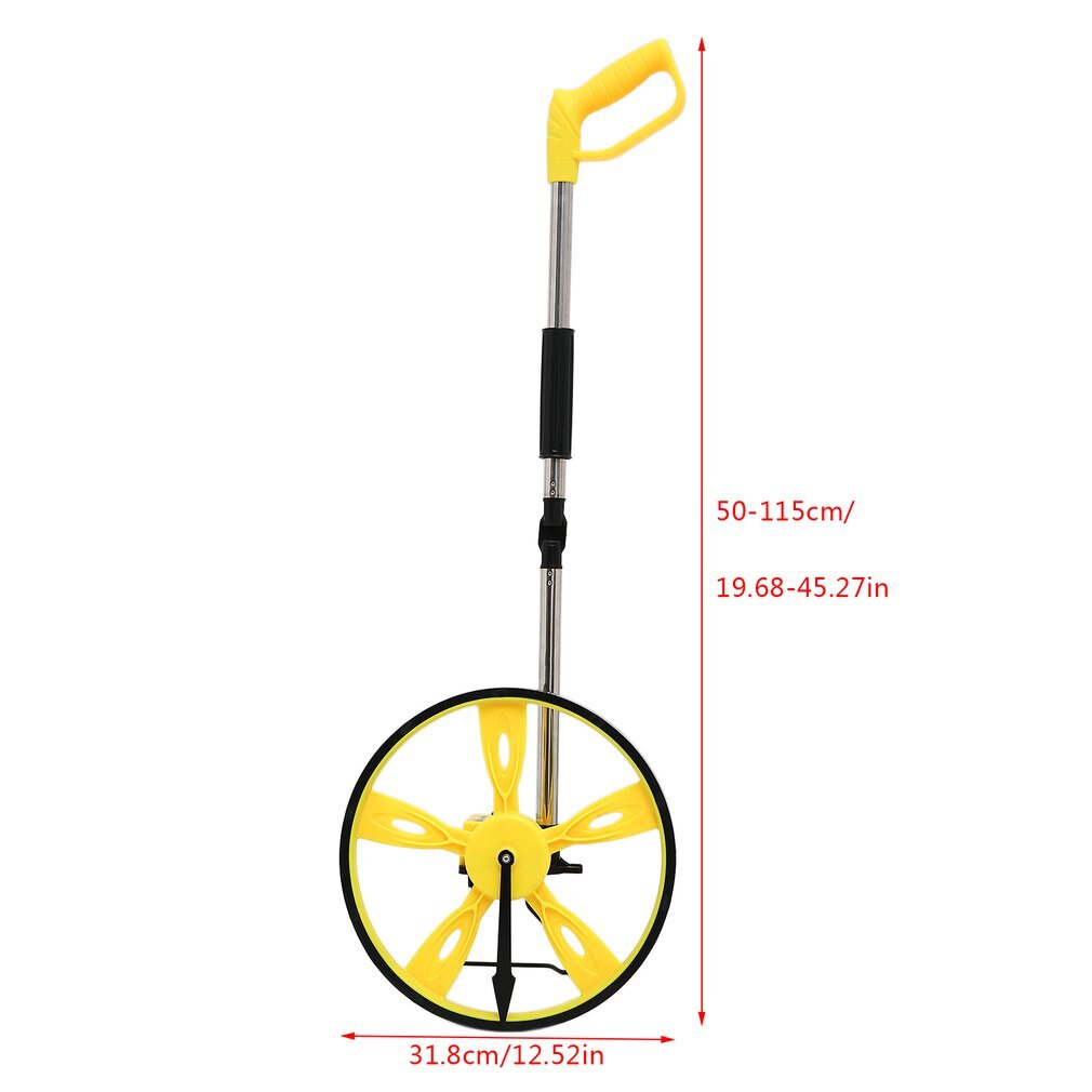 Digital measuring wheel distance meter rangefinder walk Foldable Single Flexible Wheels measure 0-9999m measurer Handheld extend