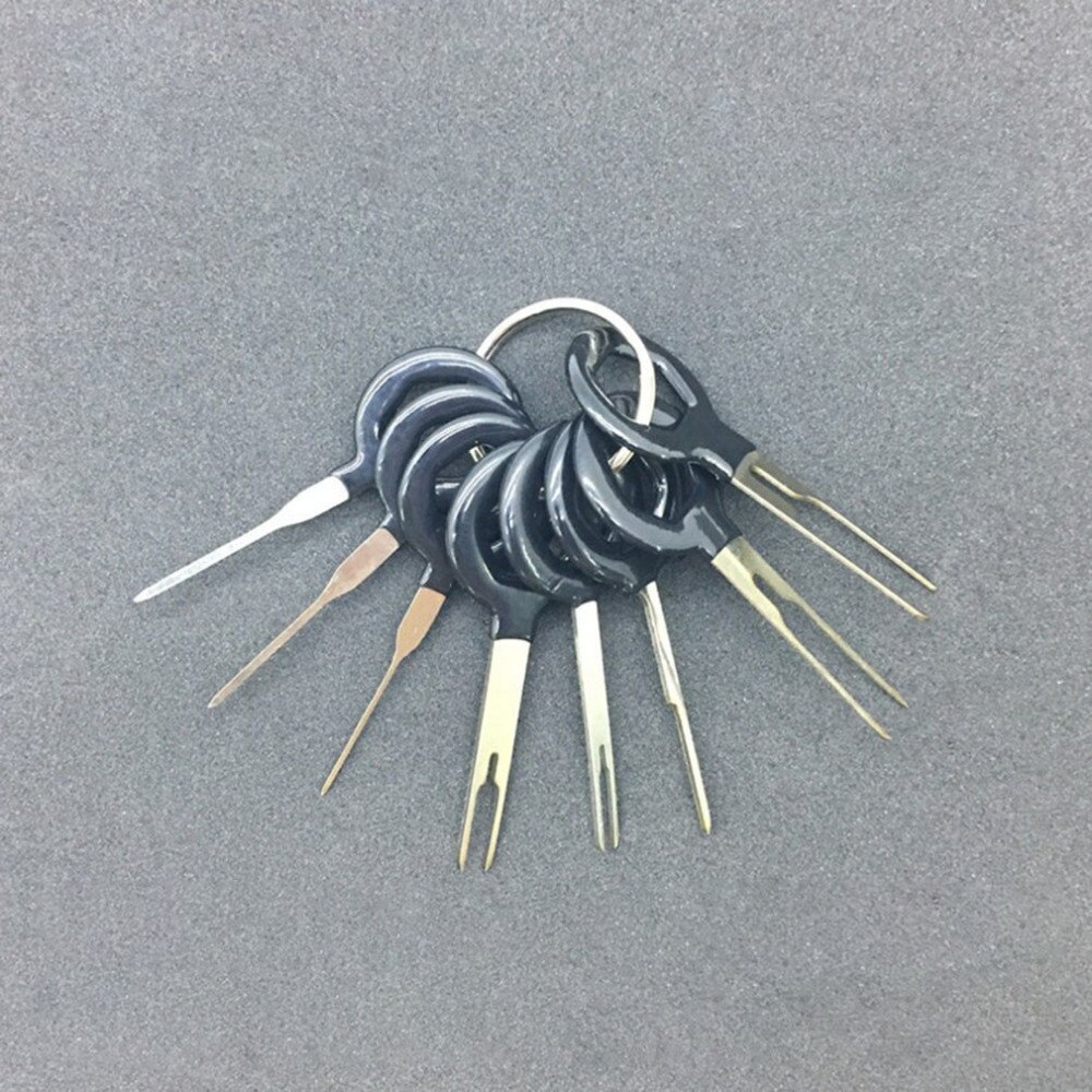 Ledningsnett kontakt krympe pin 11/8/3 stk terminal fjerningsverktøy bil elektriske ledninger krympe kontakt pin avtrekker sett