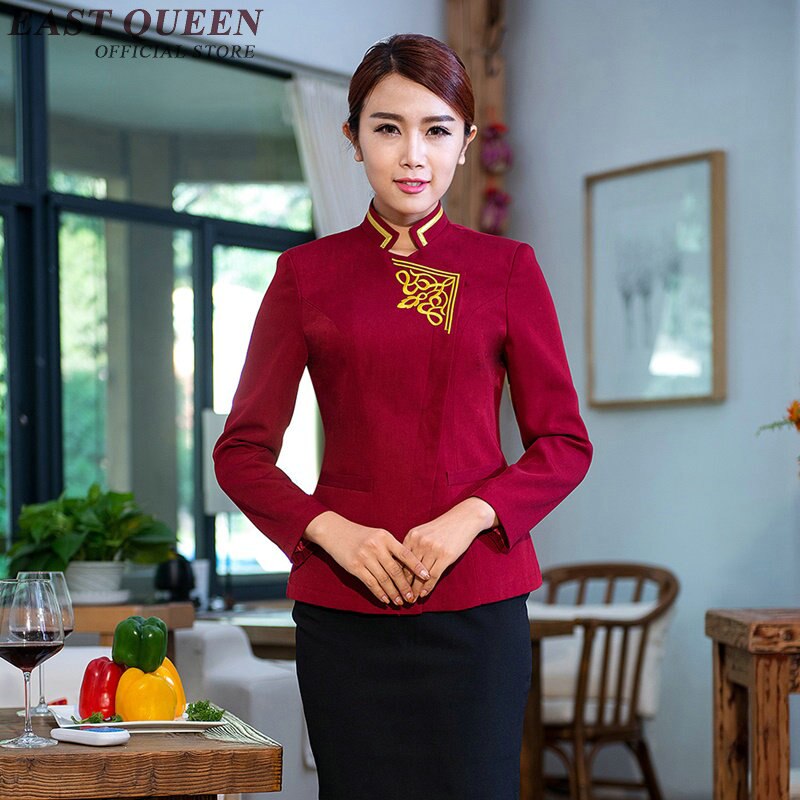 Restaurant waitress uniforms hotel restaurant waitress uniforms waitress uniform uniforms for waiters NN0174 W: M