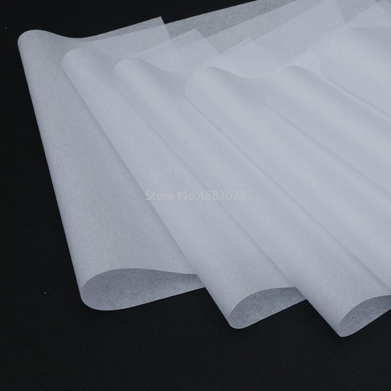 1000 unids/lote de papel tisú transparente fino, 17gsm, caracteres transparentes, papel de práctica, papel en blanco, papel de para Decoración