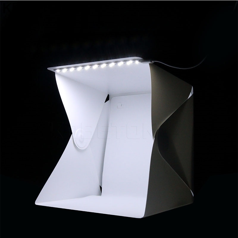 Mini Soft Box LED Fotografie Vouwen Studio Licht Kamer Tent Studio Diffuse Zwart Wit Achtergrond Foto Studio Accessoires