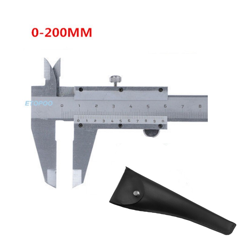 Mini Vernier Caliper Hardened Metric Machinist 0-70mm 0-100mm 0-150mm 0-200mm Stainless Steel Guage Portable Measuring Tool: 0-200mm