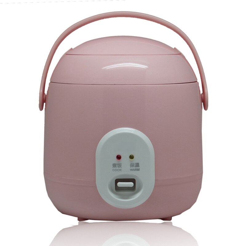 Mini Rijstkoker 1.2L Elektrische Rijstkoker Met 2 Lagen Verwarming Voedsel Stoomboot Multifunctionele 2-3 Persoon Keuken Fornuis 220V: Pink / EU