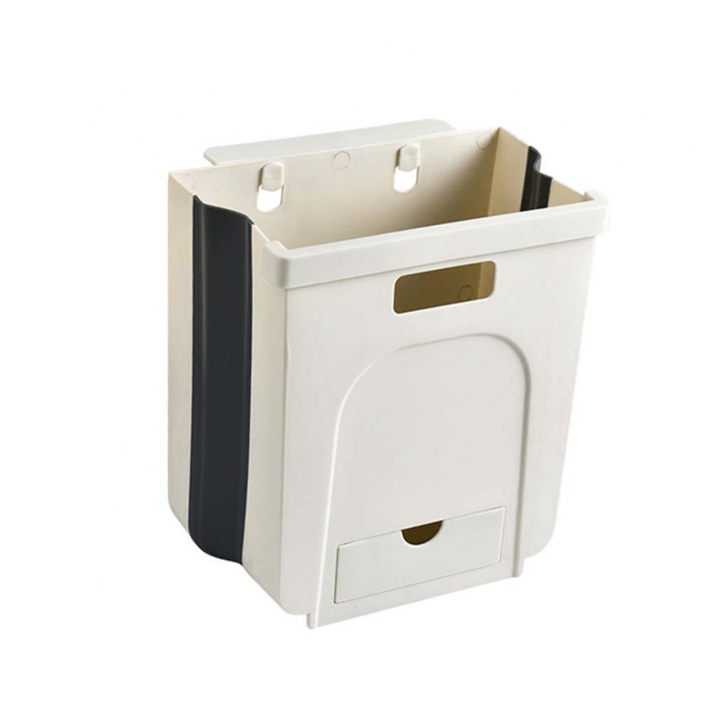 Kitchen Cabinets Door Hanging Trash Bin PP Rubbish Bin Wall Mounted Waste Bin Dustbin Garbage Can cubo basura ведро для мусора: Beige