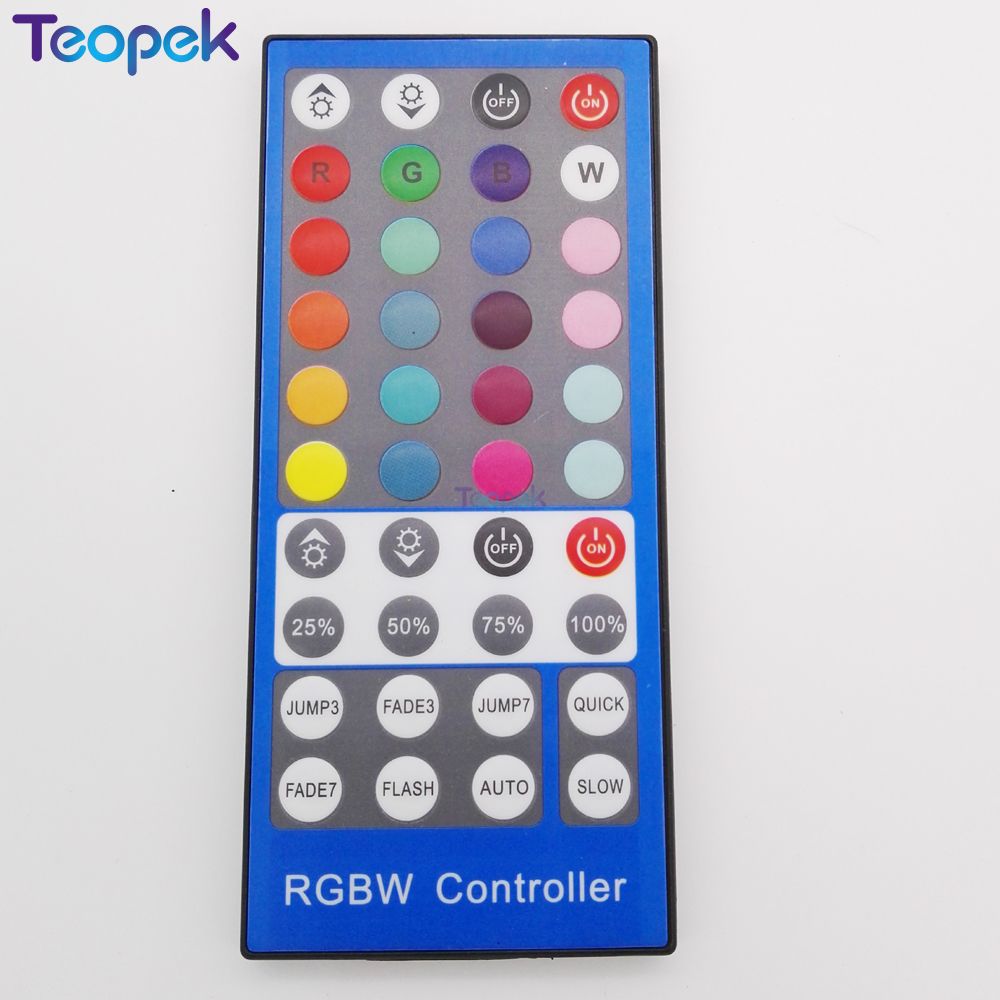 RGBW LED controller 40 keys IR DC12-24V input 2A*4 channel output For 5050 RGBW RGBWW LED Strip
