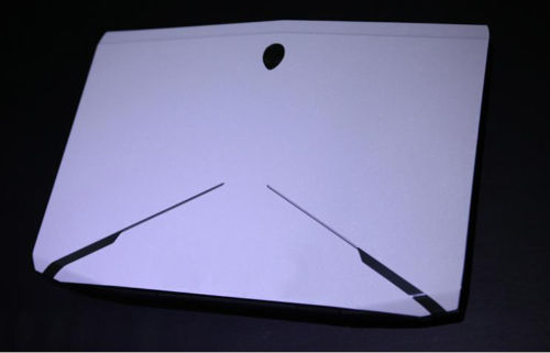 KH Laptop Brushed Glitter Sticker Skin Cover Protector for Alienware 17 R3 R2 ANW17 AW17R2 AW17R3 17.3-inch release: White Glitter