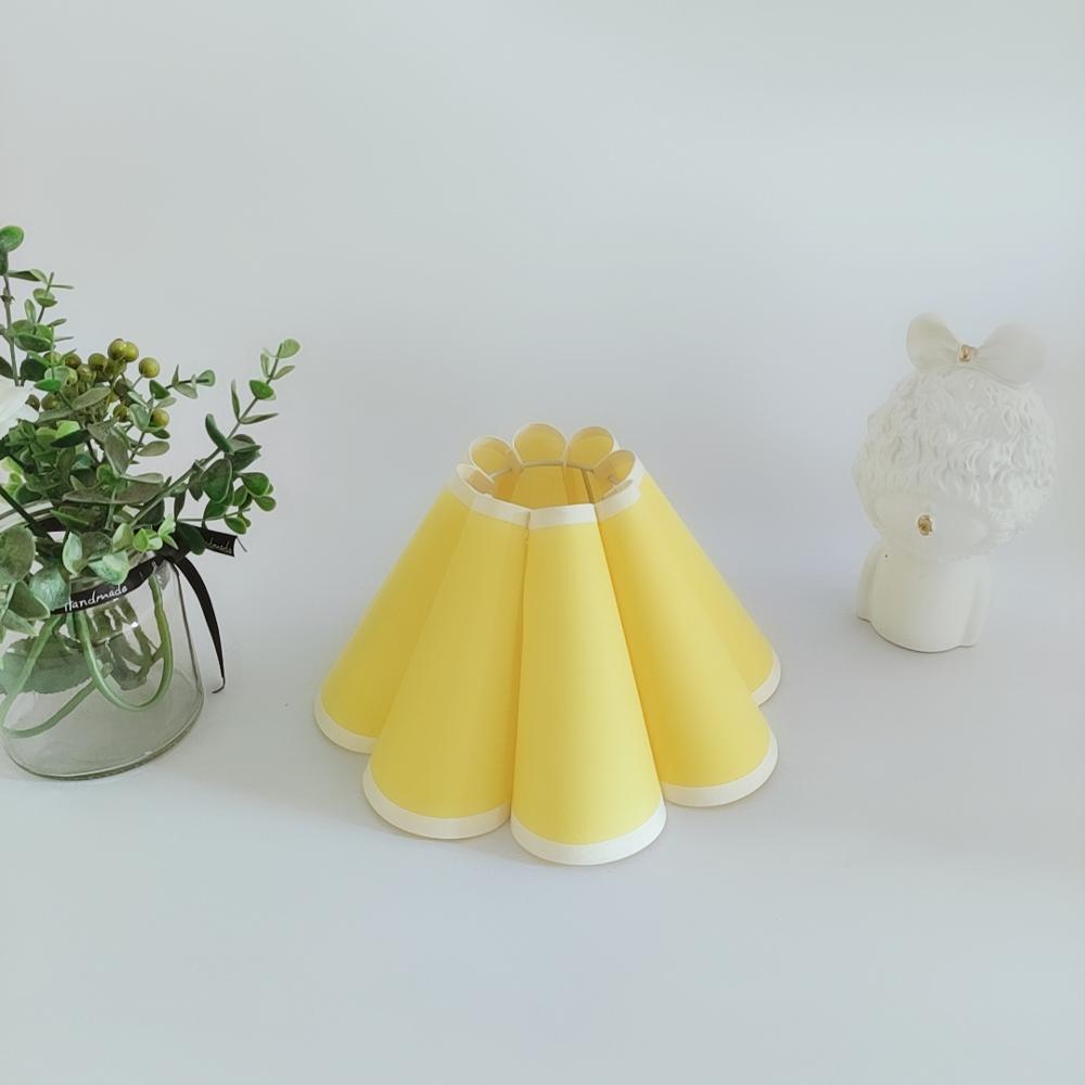 Parmi nous Xianfan – abat-jour en tissu japonais, abat-jour en PVC pour lampes de bureau E14 E27, abat-jour en pétales pour plafonnier