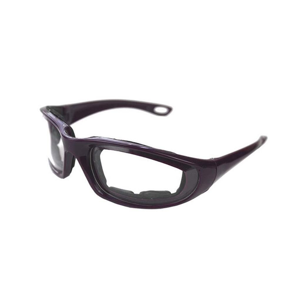 Skär lök peppar glasögon ögon kvinnor man kökshjälpare skär lök peppar glasögon ögon skyddsglasögon: Lila