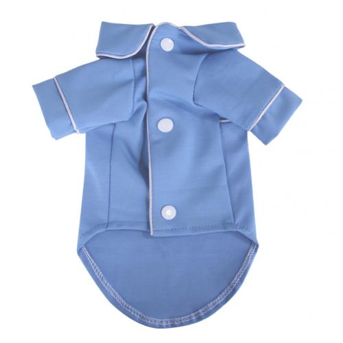 Huisdier Kleine Hond Kat Chihuahua Pyjama Nachtkleding Trui Warme Nacht Kleding Outfit Ondersteuning: Blauw / S