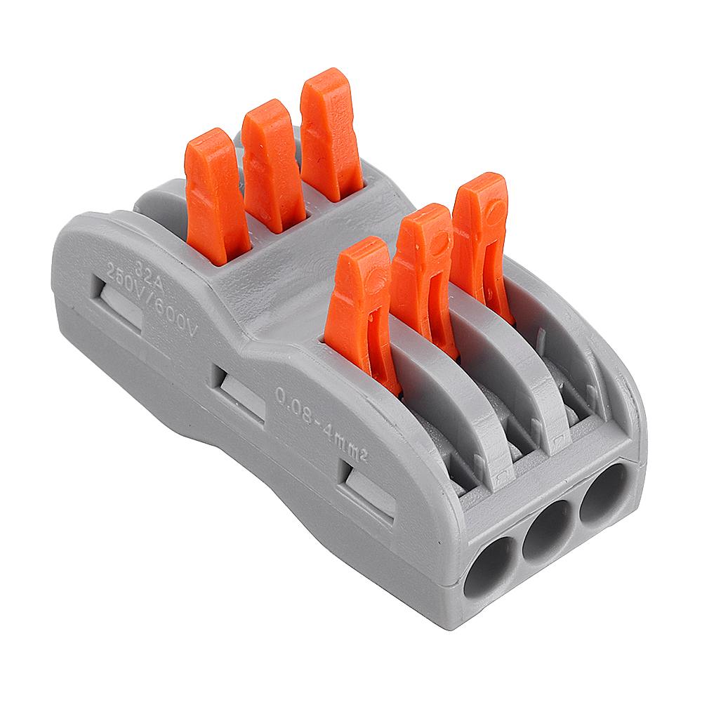 1pc 3 Pin Wire Docking Connector Terminal Block Universal Quick Terminal Block SPL-3 Electric Cable Wire Connector Terminal