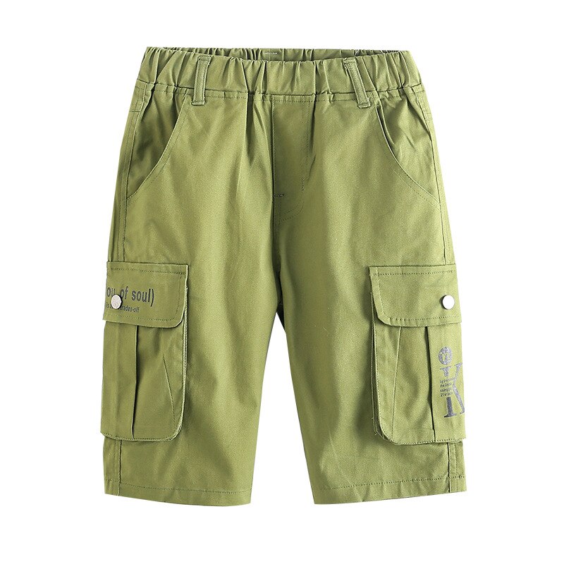 Jongens Shorts Zomer Losse Ongedwongen Cargo Broek Katoenen Shorts Voor Kinderen Korte Broek Grote Jongen 5 6 8 10 12 14 Jaar Kleding Voor Tiener