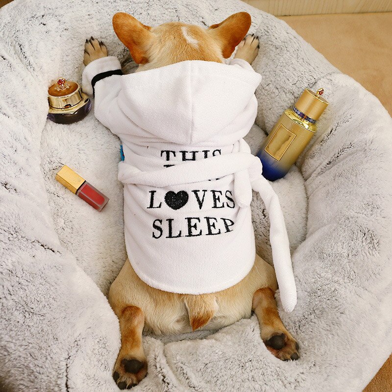 Pijama para perro cachorro, ropa para mascotas suaves, abrigo para perros pequeños y medianos, Chihuahua, Bulldog Francés, Pug