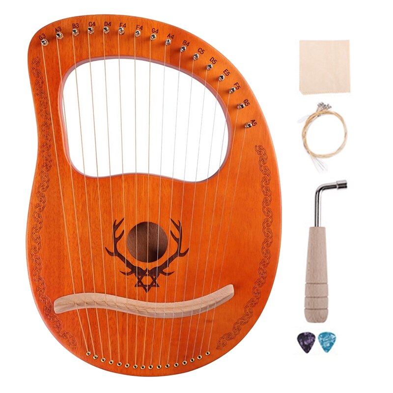 HEMOTON 5 Stuks Delige Lyre Harp Afstemmingssleutel met Ergonomisch
