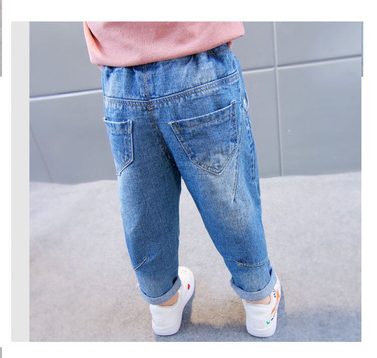 freundlicher Jeans Hosen Neue Jungen Denim Hosen gerissen See freundlicher Hosen Patchwork freundlicher Hosen für Jungen freundlicher Zerrissene Jean