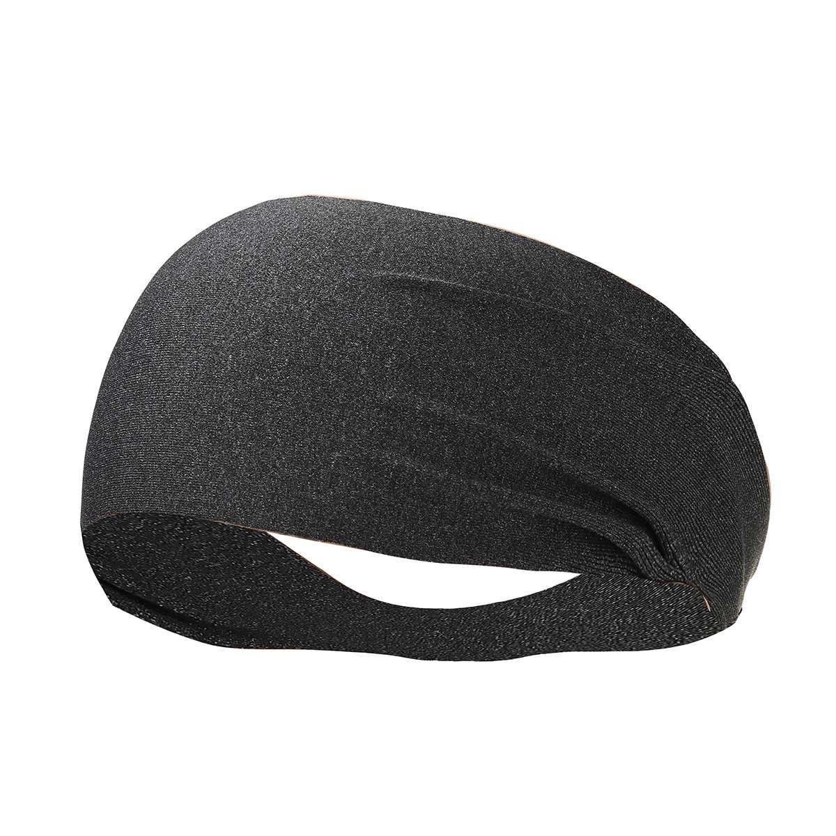 Mode Unisex Effen Kleur Hoofdband Haar Elastiekjes Voor Mannen Vrouwen Stretch Outdoor Fitness Hoofd Bands Haarband Voor Sport: Dark Grey