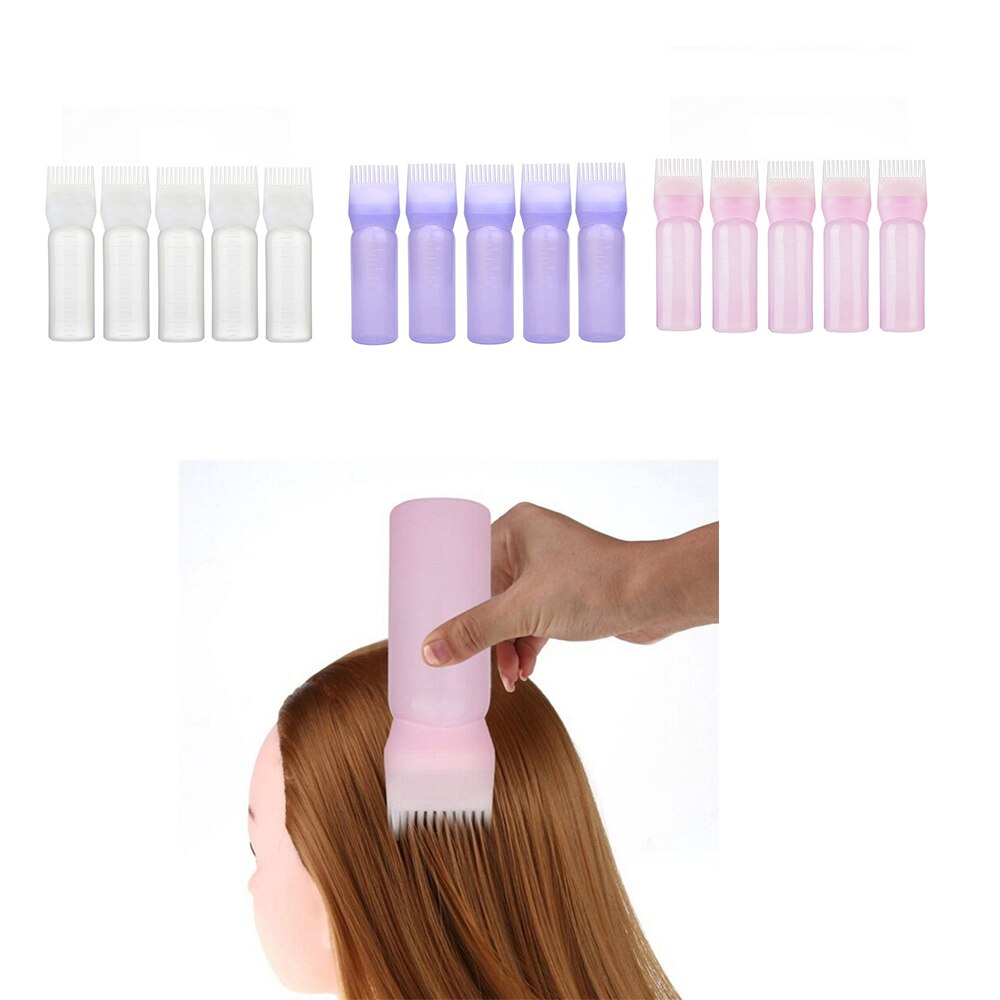 5pcs 120ml Hair Dye Bottle Hair Colouring Comb Emp Vicedeal