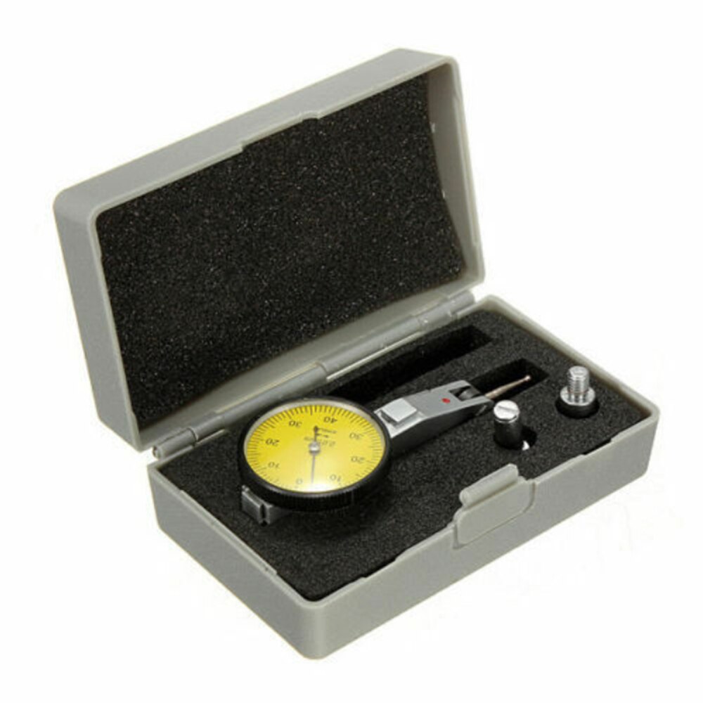 Dial Gauge Test Indicator Precision Metric with Dovetail Rails + Case Dial Test Indicator