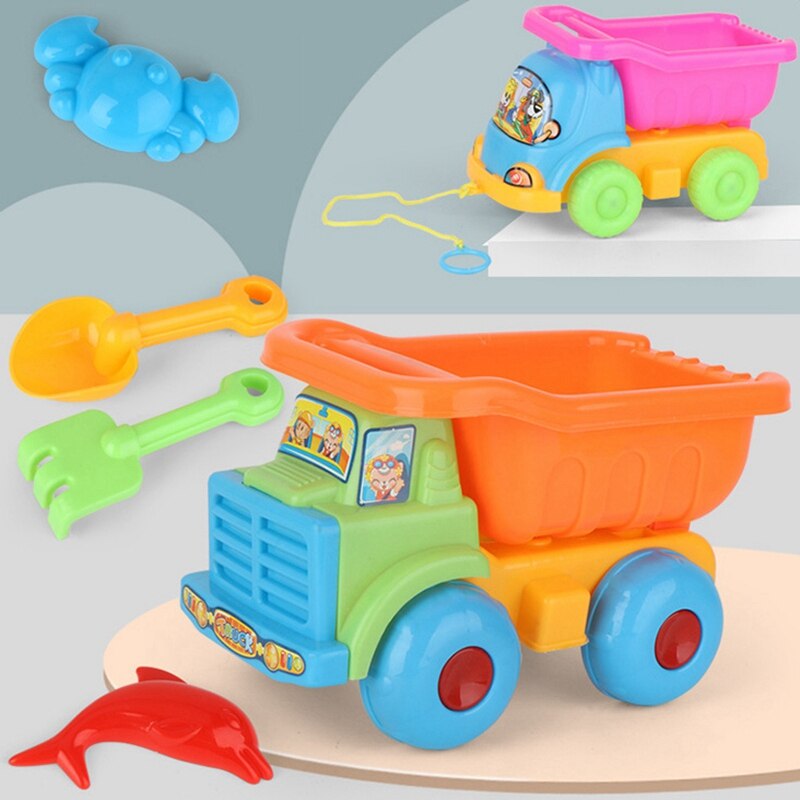 Children's Beach Buggy 6-Piece Suit Parent-Child Play House Educational Toys