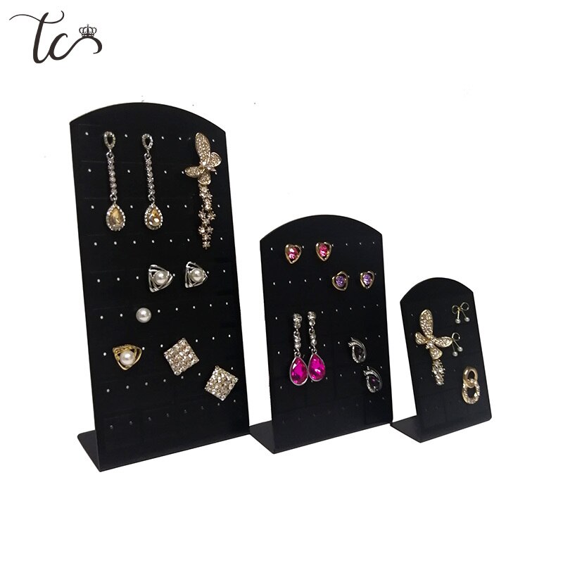 Support pour boucle d'oreilles support boucles d'oreilles présentoir en plastique boucle d'oreille organisateur bijoux support organisateur De Joyas pour 12/24/36 paires