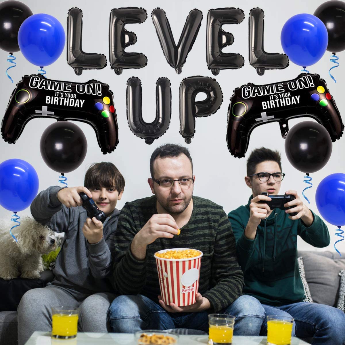 Video Game 12th Birthday Party Decorations 12 Years Old Birthday Party Supplies with Game Controller Balloons for Boys Girls