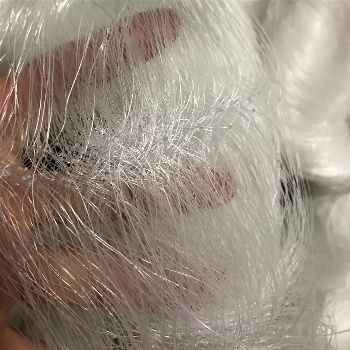 Rete Da Pesca In Nylon Bianco Senza Nodi – Maglia 3x3 Mm, Semilavorato Per Nassa Granchi E Trappole