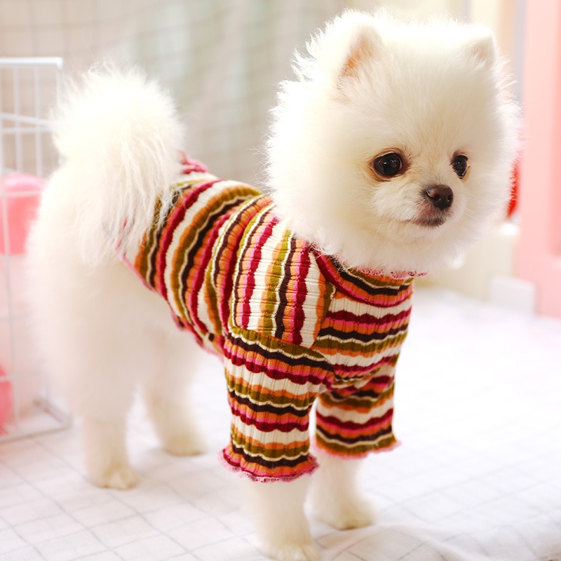 Camisas do cão verão roupas para animais de estimação para cães gato colete camisa bonito listra filhote de cachorro t camisa roupas chihuahua roupa trajes pequeno médio
