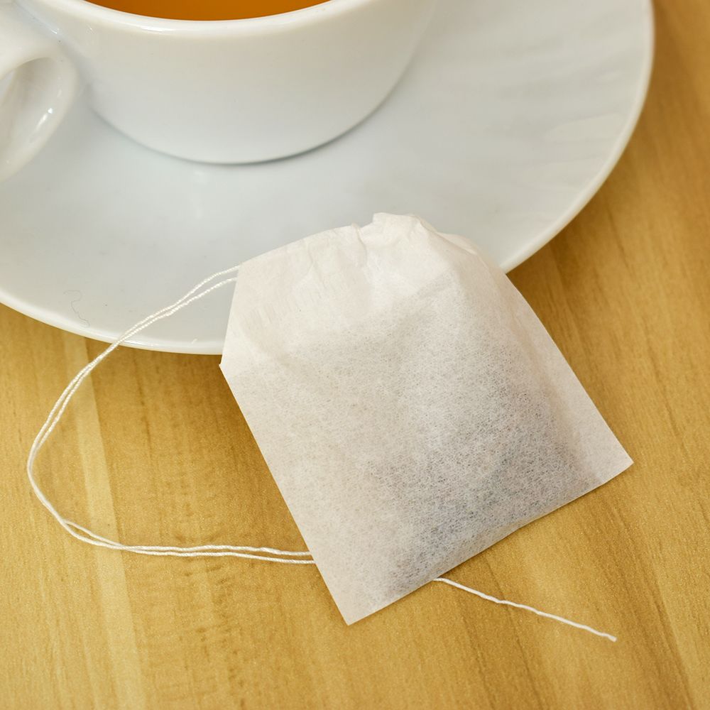 100 st tepåsar 5.5 x 7cm tomma doftande tepåsar med snöre läka försegling filterpapper för ört löst te köks teverktyg tillbehör