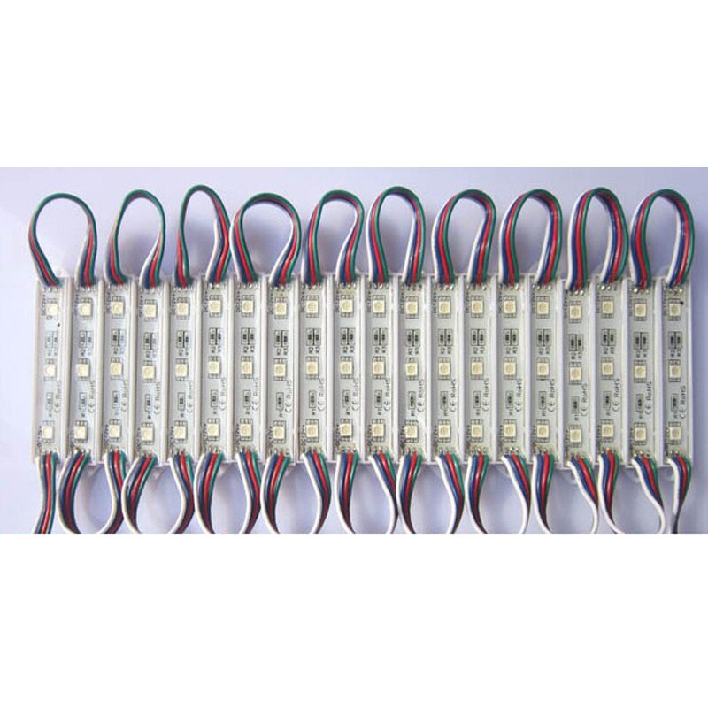 Lot De 20 Modules LED SMD IP65 – Pour Lettres Publicitaires, Décorations – Alimentation 12V, Adhésif Double Face