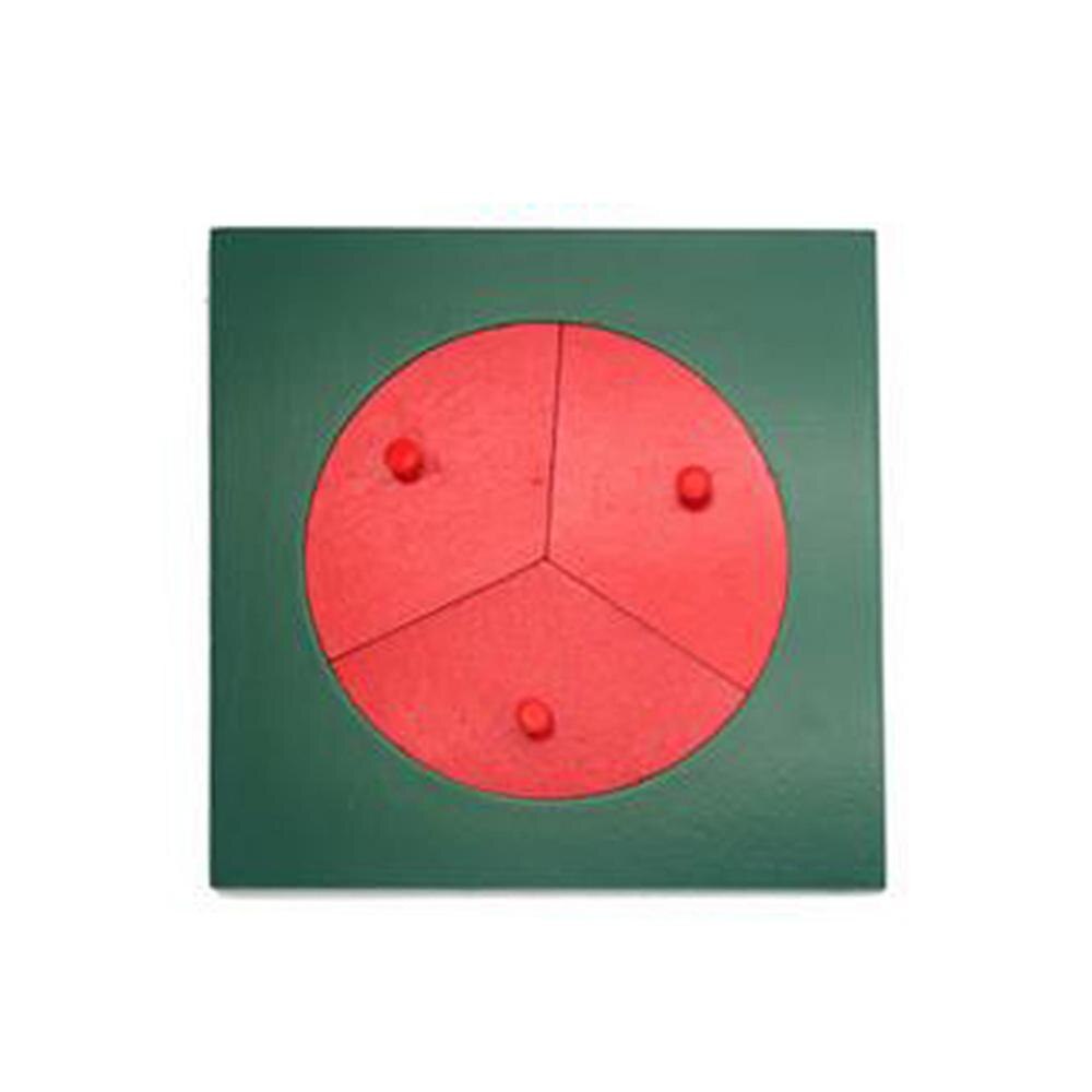 Wooden Fraction Circles 1-10 Counting Fractions Educational Wood Toys