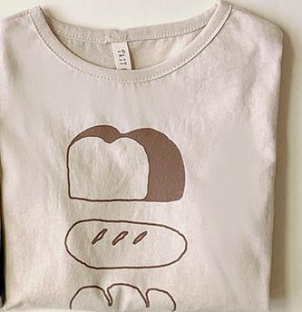 Zomer Peuter Baby Jongen Meisje Mode Cartoon Patroon Korte Mouw Kid Katoen Ademend En Zacht Kinderen Mooie T-shirt: Beige / 3T