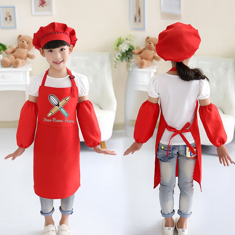 Dessin enfant tablier garnir cours de cuisson manuel classe Antifouling Art peinture vêtements