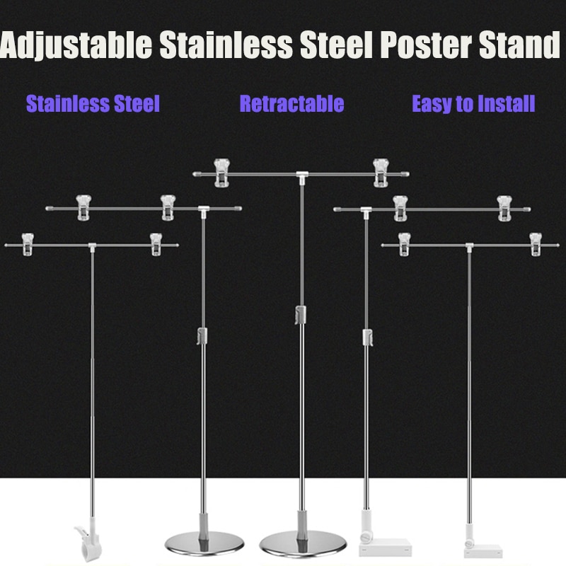 Photography Photo Backdrop Stands Adjustable T-Shape Background Frame Support System Stands With Clamps for Video Studio