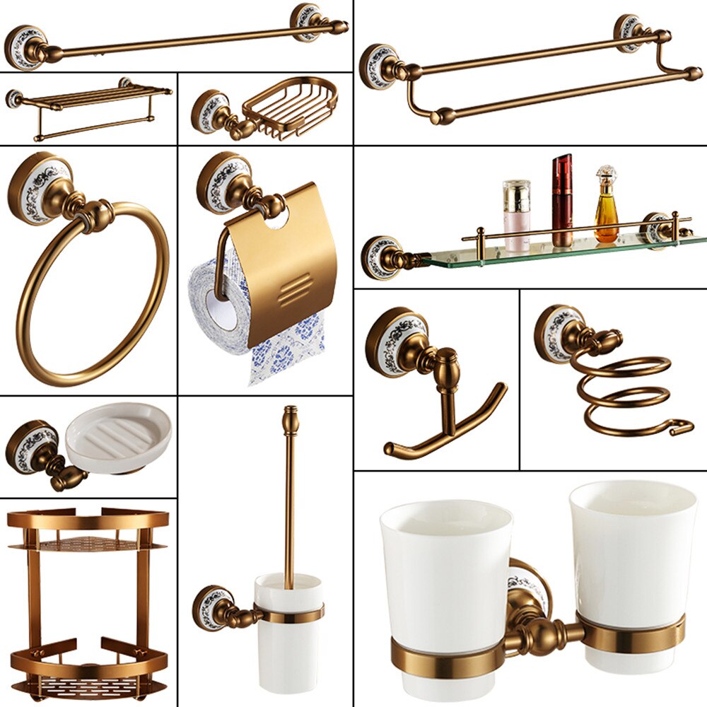 Toiletborstelhouder Aquanova Ugo Vintage Brons