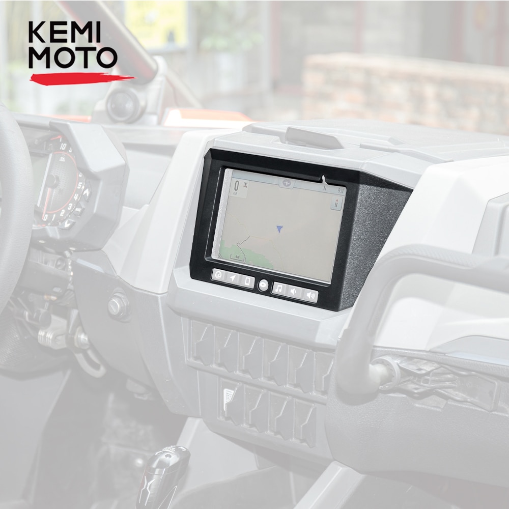 Kemimoto Rzr Utv Accessoires Voor Polaris Pro Xp Zwart Gps Center Console Cover Dash Mount Plaat