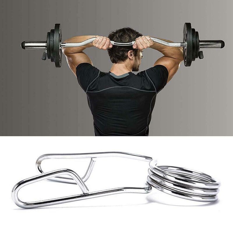 2 Inch Barbell Bar Clamps Spring Collars Weight Barbell Bar Dumbbell Clips