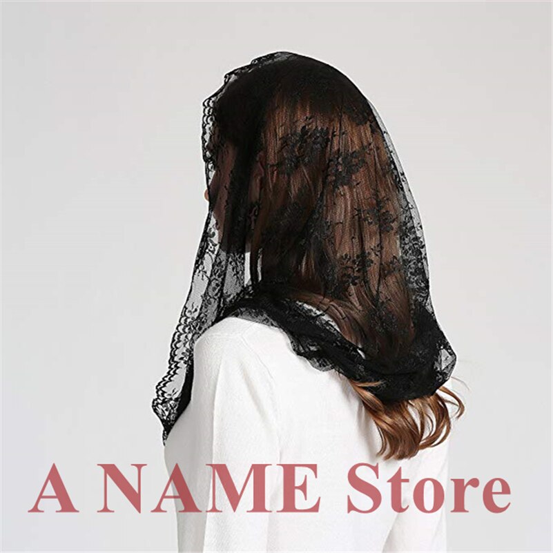 Zwarte beige kanten sluiers mantilla's voor kerk hoofdbedekking hoofddoek katholieke latijnse mis mantilla negra vela negra voile matille